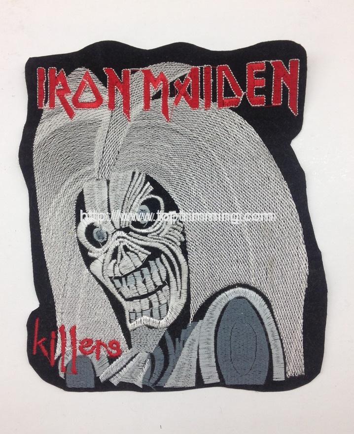 Red Iron or Sewing On IRON MAIDEN Music Band Iron on Patch Embroidered Badge applied Applique Patches Sew On 
