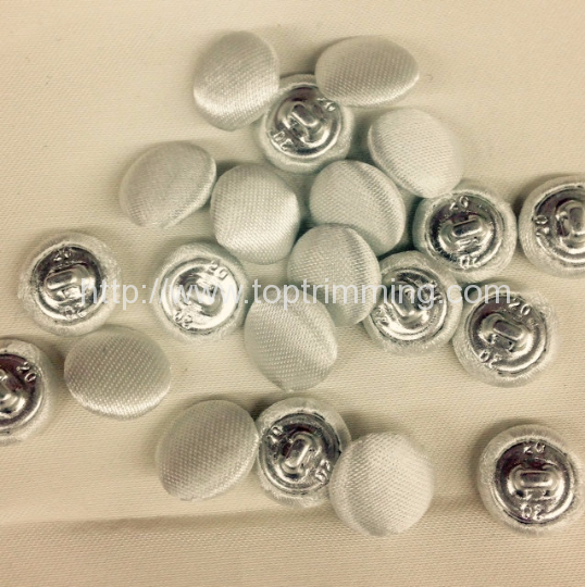 36Pcs Bridal Buttons, Off White Polyester Satin, 1/2″/Metal Shank, Also
